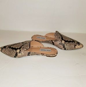 Steve Madden Snake print mules SZ. 7 NWOB